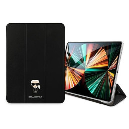 Karl Lagerfeld Saffiano Ikonic Karl dėklas, skirtas iPad 12,9" Pro 2021 - juodas