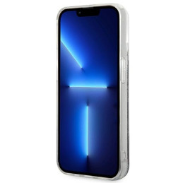 Karl Lagerfeld Liquid Glitter Monogram dėklas iPhone 14 Pro - juodas