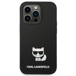 Karl Lagerfeld Silicone Choupette Body dėklas iPhone 14 Pro - juodas