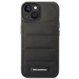 Karl Lagerfeld Puffy Elongated Logo dėklas iPhone 14 - juodas