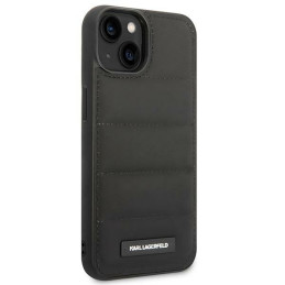 Karl Lagerfeld Puffy Elongated Logo dėklas iPhone 14 - juodas