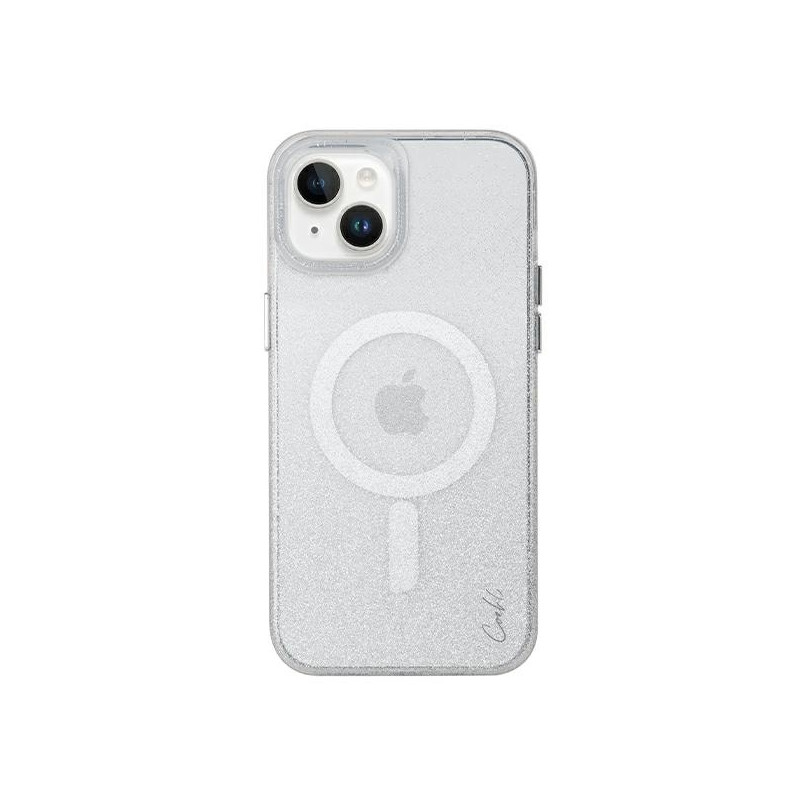 Uniq Coehl Lumino dėklas iPhone 14 Plus - sidabrinis