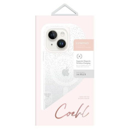 Uniq Coehl Lumino dėklas iPhone 14 Plus - sidabrinis