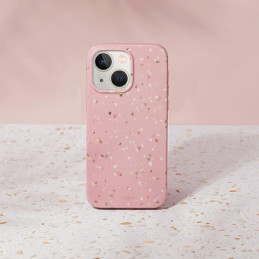 UNIQ Coehl Terrazzo dėklas iPhone 14 - rožinis
