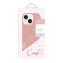 UNIQ Coehl Terrazzo dėklas iPhone 14 - rožinis