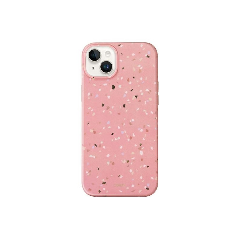 Uniq Coehl Terrazzo dėklas iPhone 14 Plus - rožinis