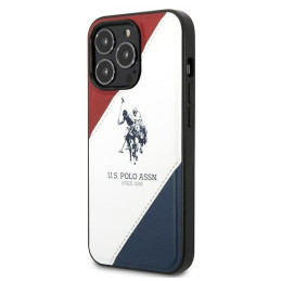 JAV Polo Assn byla Trispalvė įspausta iPhone 14 Pro Max – balta