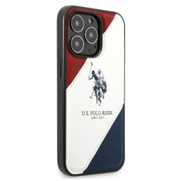JAV Polo Assn byla Trispalvė įspausta iPhone 14 Pro Max – balta