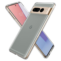 Spigen Ultra Hybrid dėklas, skirtas Google Pixel 7 Pro - skaidrus