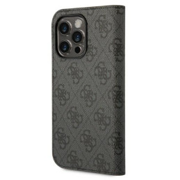 Guess GUBKP14XHG4SHK iPhone 14 Pro Max 6,7" juodos/ juodos knygos 4G vintage auksinis logotipas
