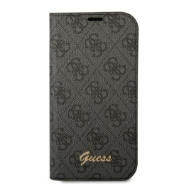 Guess GUBKP14XHG4SHK iPhone 14 Pro Max 6,7" juodos/ juodos knygos 4G vintage auksinis logotipas