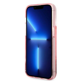 Karl Lagerfeld Liquid Glitter Big KL dėklas iPhone 14 Pro - rožinis