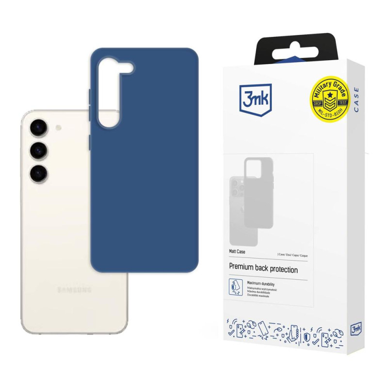 3mk matinis dėklas, skirtas Samsung Galaxy S23+ – mėlynas