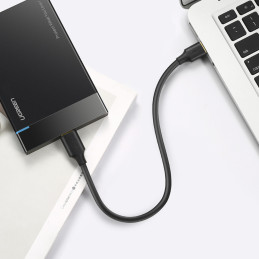 Ugreen US130 10841 USB-A 3.0 – mikro USB-B laidas 1 m – juodas