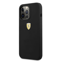 Ferrari Silicone MagSafe dėklas, skirtas iPhone 13 Pro / iPhone 13 - juodas
