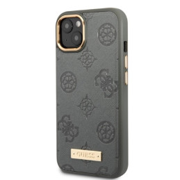 Guess Peony Logo Plate MagSafe dėklas iPhone 13 - pilkas