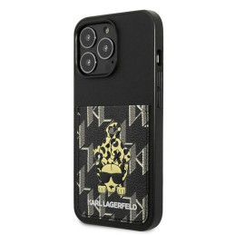Karl Lagerfeld Karlimals Cardslot dėklas, skirtas iPhone 13 Pro / iPhone 13 - juodas