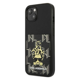 Karl Lagerfeld Karlimals Cardslot dėklas iPhone 13 - juodas