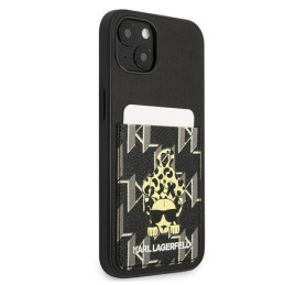 Karl Lagerfeld Karlimals Cardslot dėklas iPhone 13 - juodas