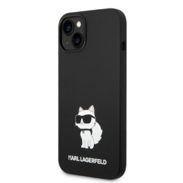 Karl Lagerfeld Silicone Choupette dėklas iPhone 14 Plus - juodas
