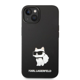 Karl Lagerfeld Silicone Choupette dėklas iPhone 14 Plus - juodas
