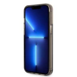 Karl Lagerfeld Liquid Glitter RSG dėklas iPhone 14 Pro Max - juodas