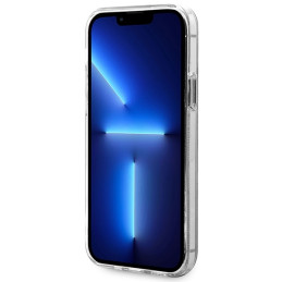 Guess 4G Print MagSafe dėklas, skirtas iPhone 12 / iPhone 12 Pro + indukcinis įkroviklis - juodas