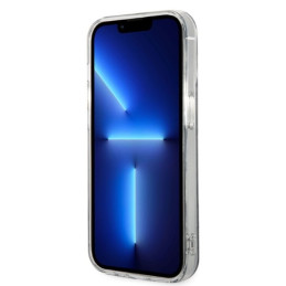 Guess 4G Print MagSafe dėklas skirtas iPhone 14 Pro + indukcinis įkroviklis - juodas