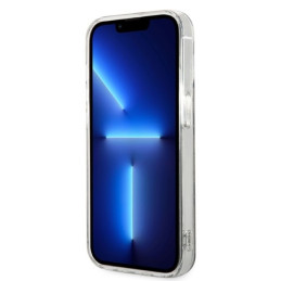 Guess 4G Print MagSafe dėklas skirtas iPhone 14 Pro + indukcinis įkroviklis - rudas