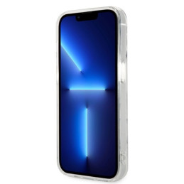 Guess GUBPP14LHMEACSH Case+ Charger Set iPhone 14 Pro 6.1" baltas/ baltas kietas dėklas Marble MagSafe