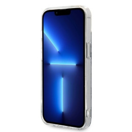 Guess 4G Print MagSafe dėklas skirtas iPhone 14 Plus + indukcinis įkroviklis - mėlynas