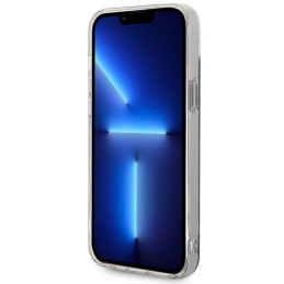 Guess 4G Print MagSafe dėklas skirtas iPhone 14 Plus + indukcinis įkroviklis - juodas