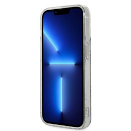 Guess 4G Print MagSafe dėklas, skirtas iPhone 14 Pro Max + indukcinis įkroviklis - mėlynas