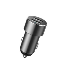 Baseus CRDYQ-01 skirstytuvas 2x cigarečių degiklio lizdas 80W 2x USB-A 3.1A - juodas