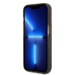 Karl Lagerfeld Glitter Choupette Head dėklas iPhone 14 Pro - juodas