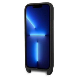 Karl Lagerfeld Monogram Ikonik Patch dėklas iPhone 14 Pro - juodas