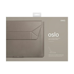 UNIQ Oslo dėklas 14" nešiojamam kompiuteriui - pilkas