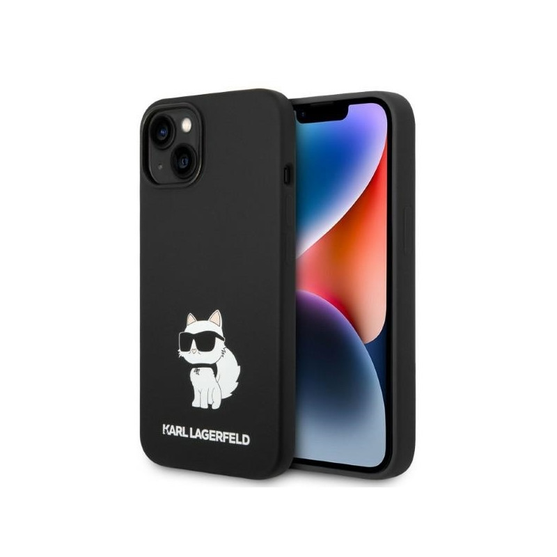 Karl Lagerfeld Silicone Choupette MagSafe dėklas iPhone 14 Plus - juodas