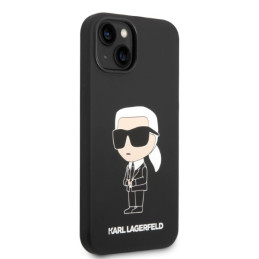 Karl Lagerfeld Silicone Ikonik Magsafe dėklas iPhone 14 Plus - juodas