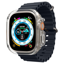 Spigen Ultra Hybrid dėklas Apple Watch Ultra (49 mm) - skaidrus