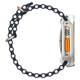 Spigen Ultra Hybrid dėklas Apple Watch Ultra (49 mm) - skaidrus