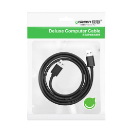 Ugreen USB – USB 2.0 laidas 480Mb/ s 1.5m juodas (US102)