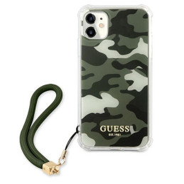 Guess Camo Collection dėklas, skirtas iPhone 11 / Xr - žalias