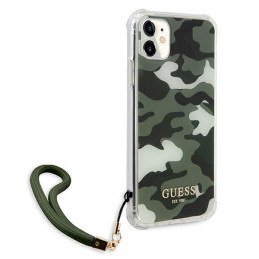 Guess Camo Collection dėklas, skirtas iPhone 11 / Xr - žalias