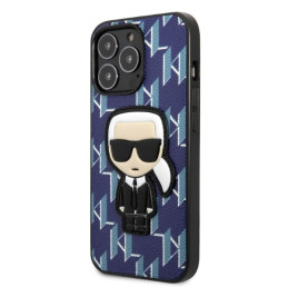 Karl Lagerfeld Monogram Ikonik Patch dėklas iPhone 13 Pro Max - mėlynas