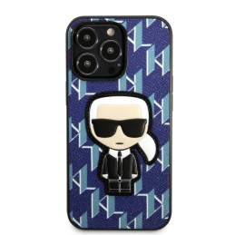Karl Lagerfeld Monogram Ikonik Patch dėklas iPhone 13 Pro Max - mėlynas