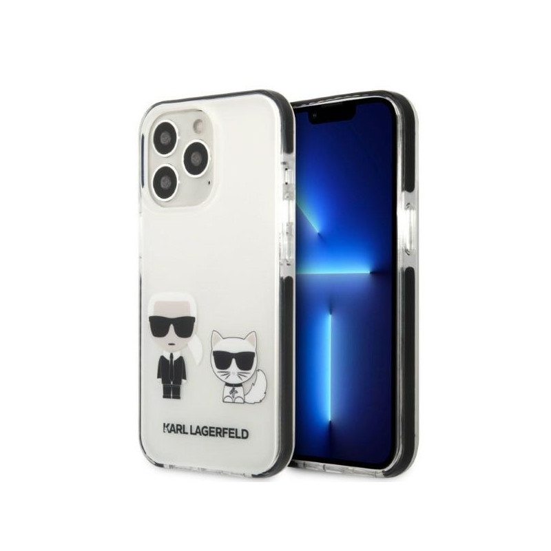Karl Lagerfeld Karl&Choupette dėklas iPhone 13 Pro Max - baltas