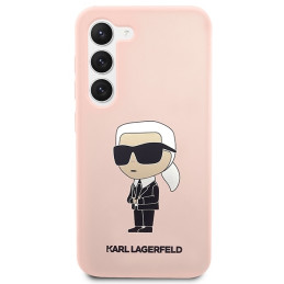 Karl Lagerfeld Silicone Ikonik dėklas, skirtas Samsung Galaxy S23+ - rožinis