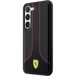 Ferrari Perforated 296 P dėklas, skirtas Samsung Galaxy S23+ - juodas