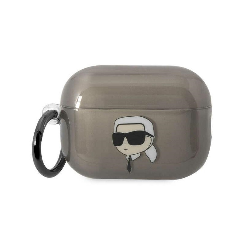 Karl Lagerfeld Ikonik Karl dėklas, skirtas AirPods Pro 2 – juodas